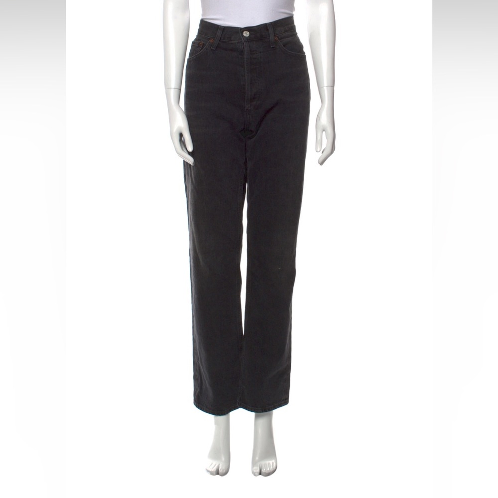 AGOLDE Lana Straight Leg Jean, Black, Sz 27